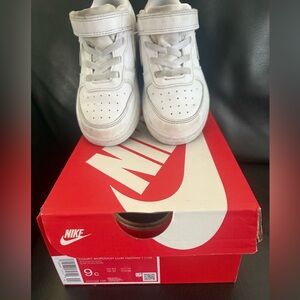 Nike Kids White sneakers. Size 9c and sandals bundle. EUC